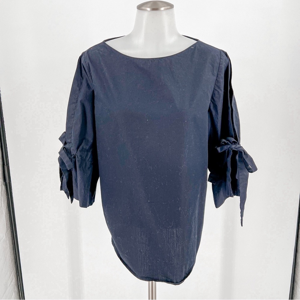 Banana Republic Blouse 3/4 Split Sleeve Bows